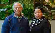 Liverpool Advocates for Windrush, Garrick Prayogg (L) and Tonika Stephenson have partnered with Liverpool John Moores University's School of Law (image: Colin Lane)