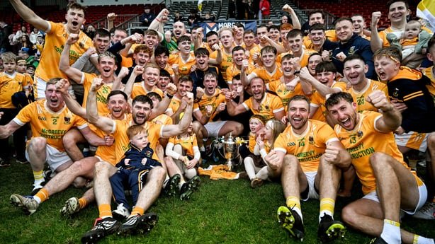 Clonduff players celebrate
