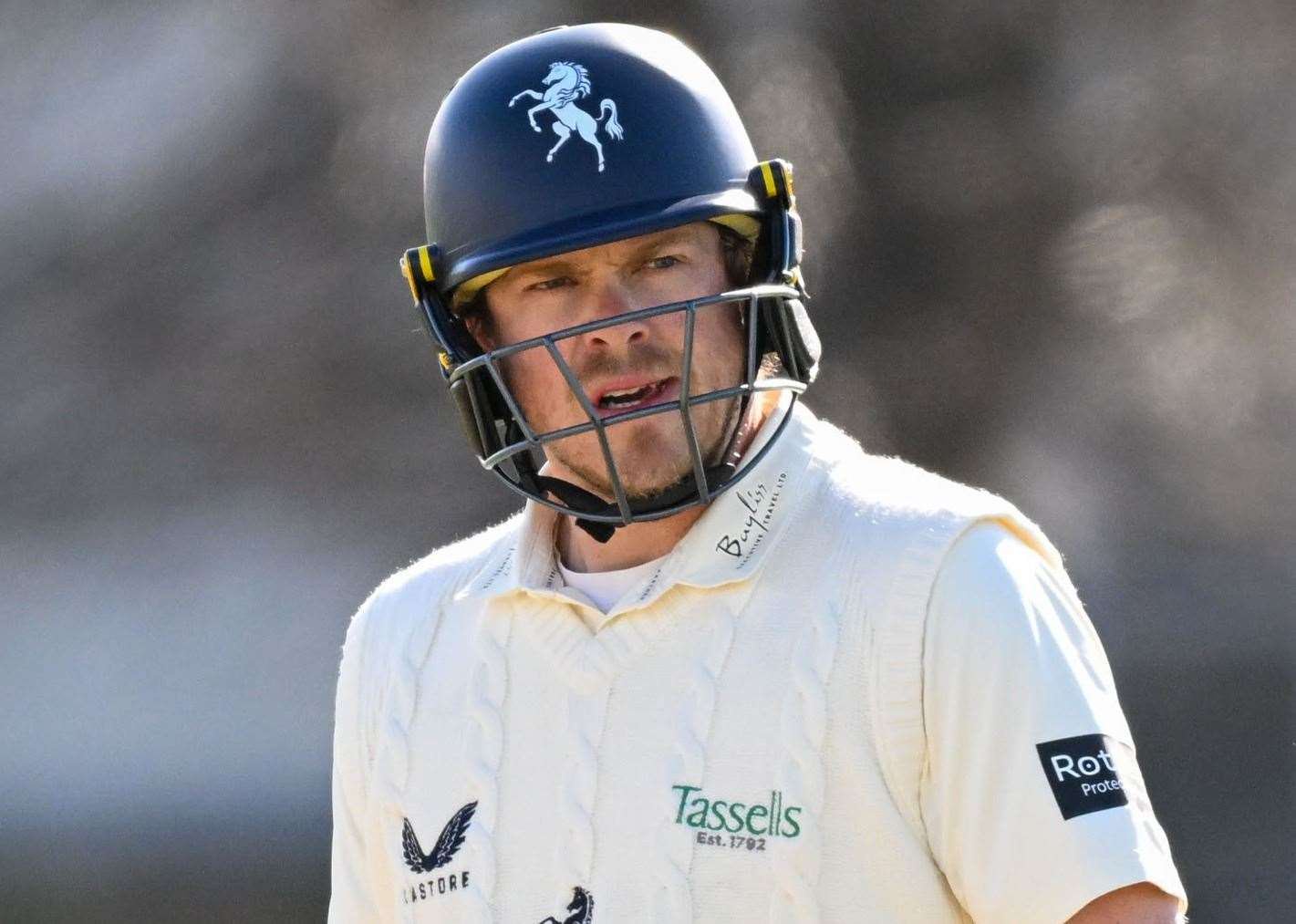 Sam Northeast - made 94 for Kent on day two against Durham. Photo: Stuart Watson
