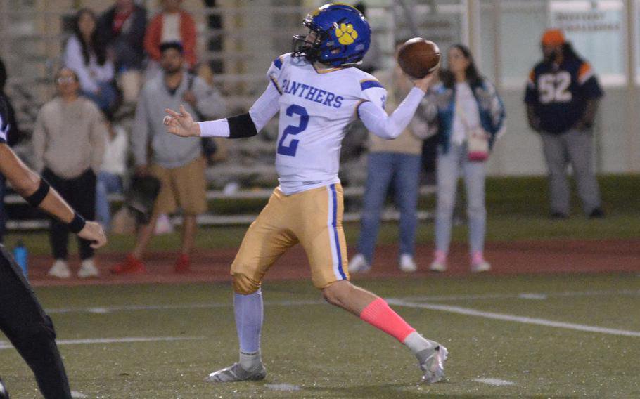 Luke Beck throws.
