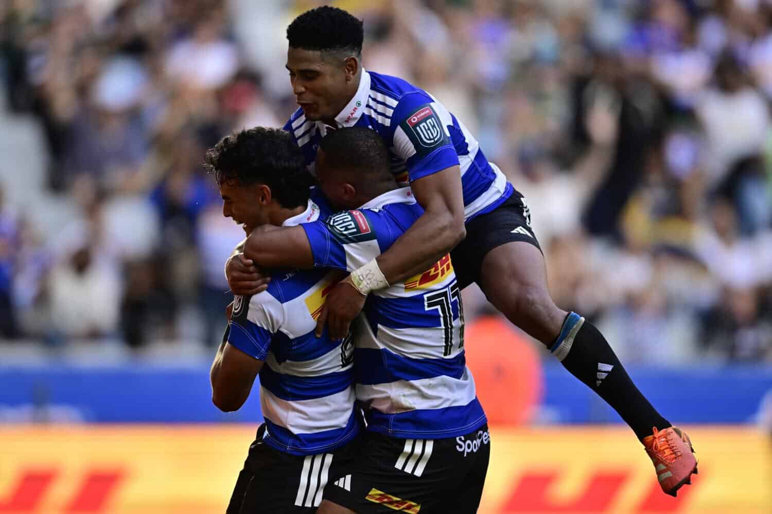 Stormers players celebrate