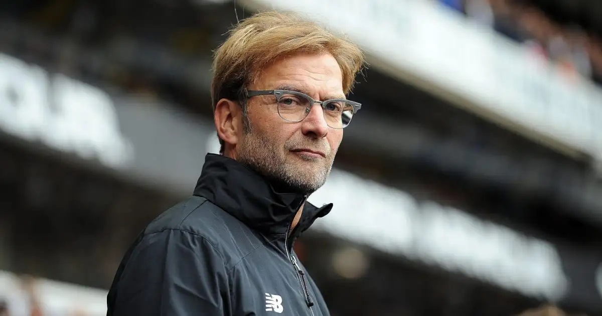 Jurgen Klopp during his first game as Liverpool manager against Tottenham Hotspur at White Hart Lane, London, October 2015.