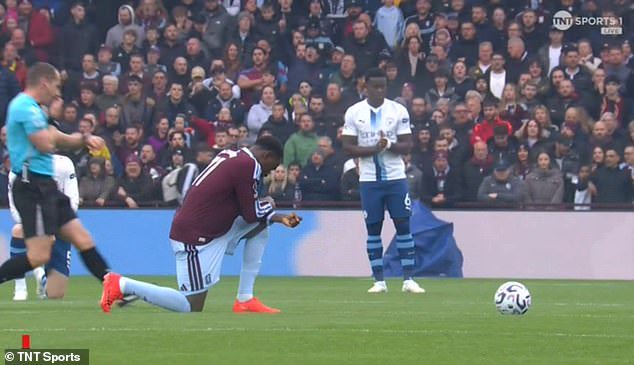 Marc Guehi refused to kneel for the second week running on Saturday