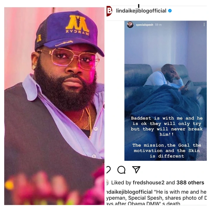 Davido Is With Me And He Is Okay- Special Pesh Shares Photo of Davido Days After Obama Death 964fc330e6994808b7244cf099911c65?quality=uhq&format=webp&resize=720 - Davido Is With Me And He Is Okay- Special Pesh Shares Photo of Davido Days After Obama Death