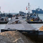 US military starts building pier off of Gaza to deliver aid