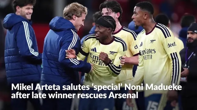 Mikel Arteta salutes ‘special’ Noni Madueke after late winner rescues Arsenal