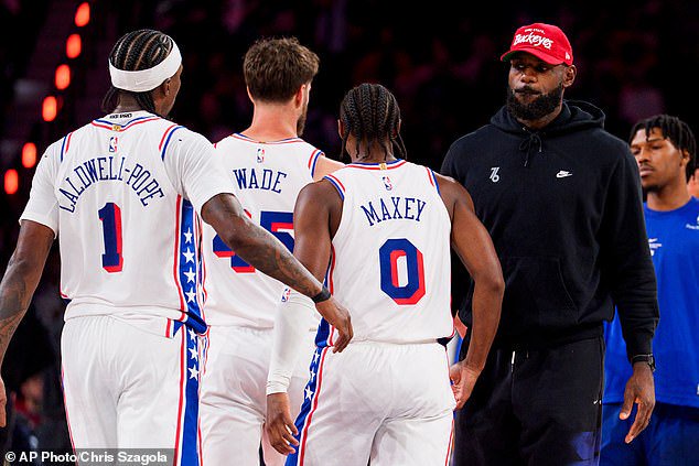LeBron James sat out the Philadelphia 76ers win over the Milwaukee Bucks on Saturday