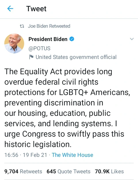 Joe Biden Sends Strong Message To LGBTQs 2