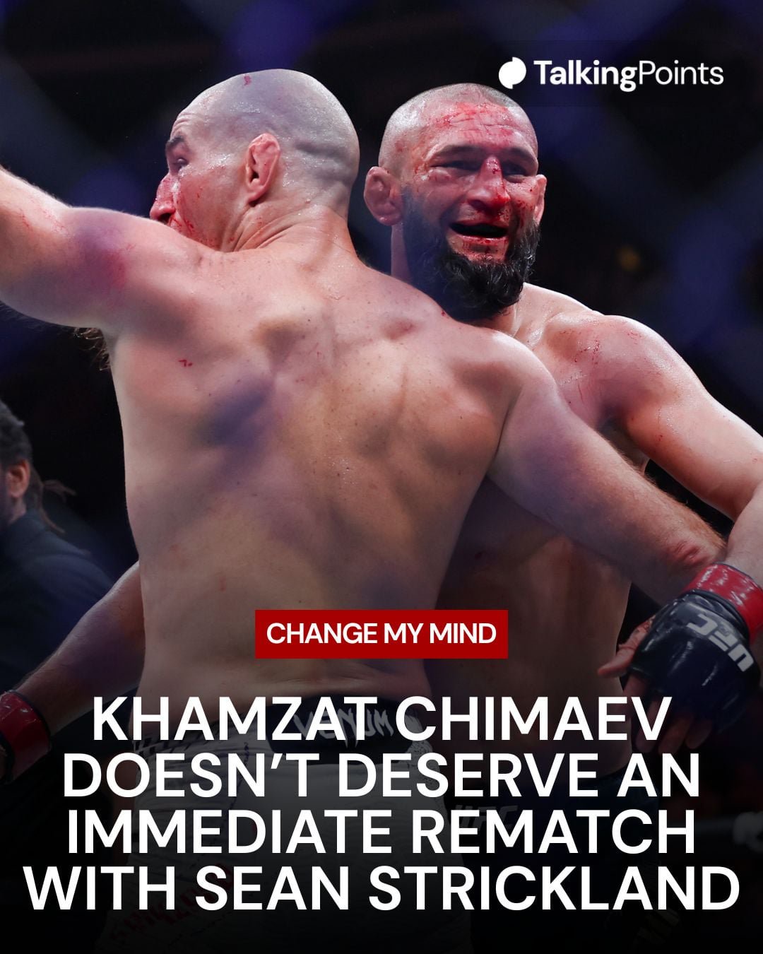 Khamzat Chimaev is pushing for a Sean Strickland rematch