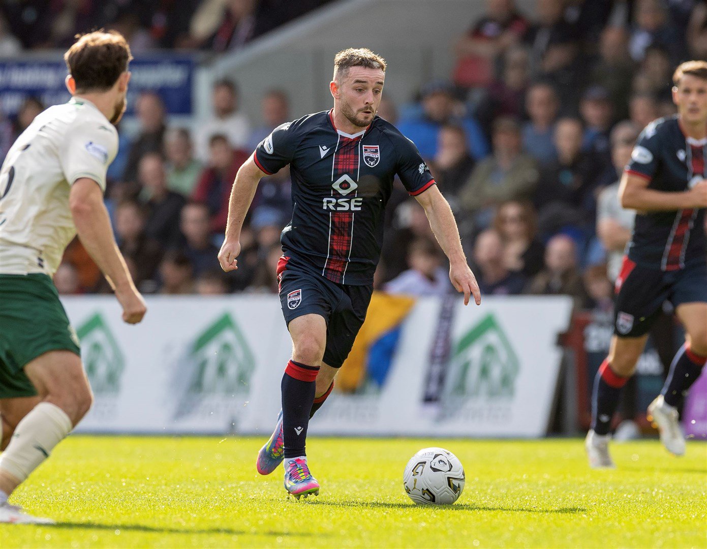 Lewis Strapp has been a key player for Ross County as they began the 2026/27 season in phenomenal style. Picture: Ken Macpherson