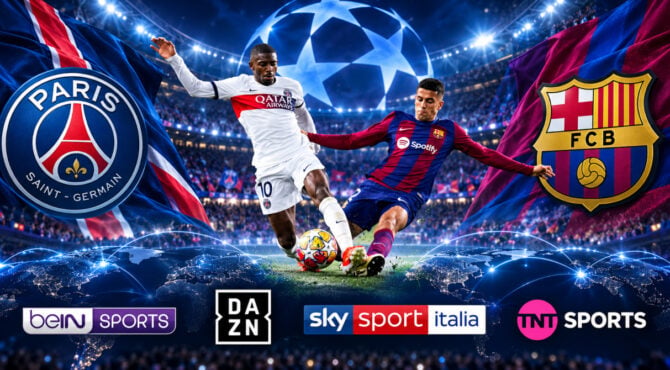 PSG-Barça : sur quelles chaînes étrangères voir le match ?