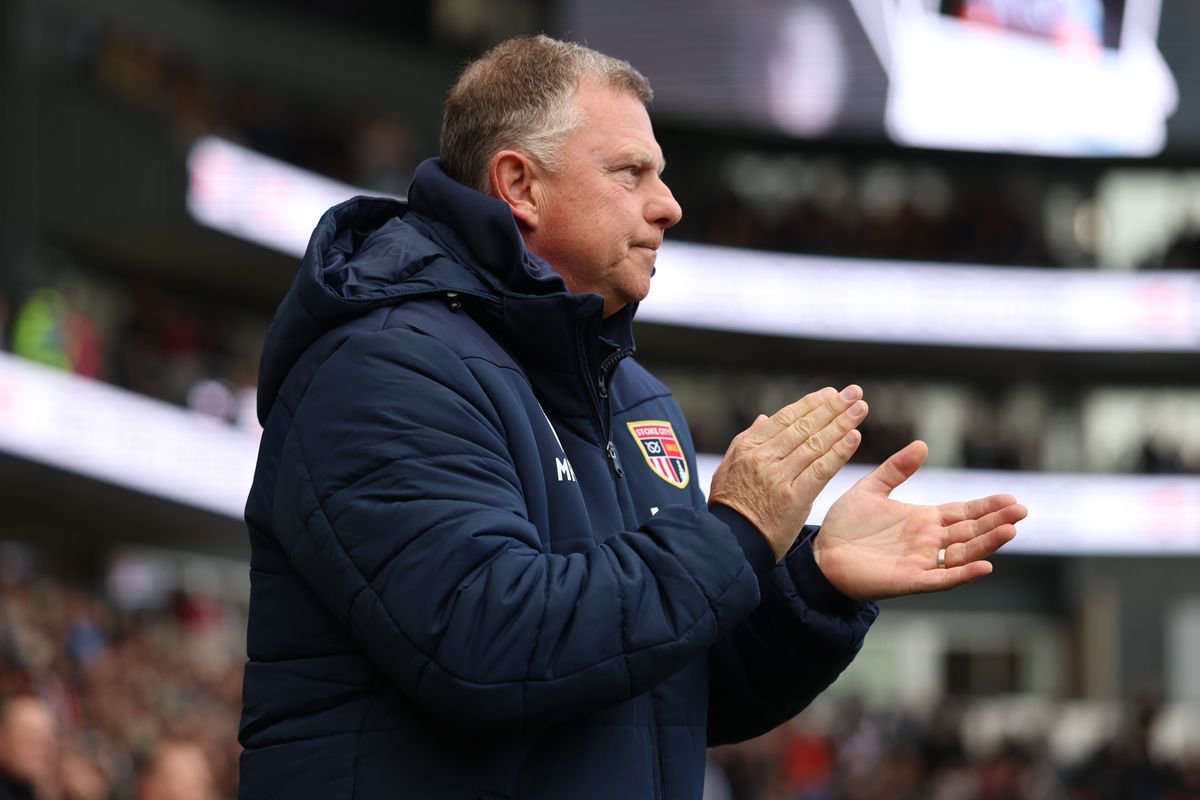 Mark Robins, manager of Stoke City, during the Sky Bet Championship 2026/27 match between Derby County and Stoke City at Pride Park