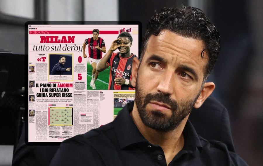 AC Milan coach Ruben Amorim
