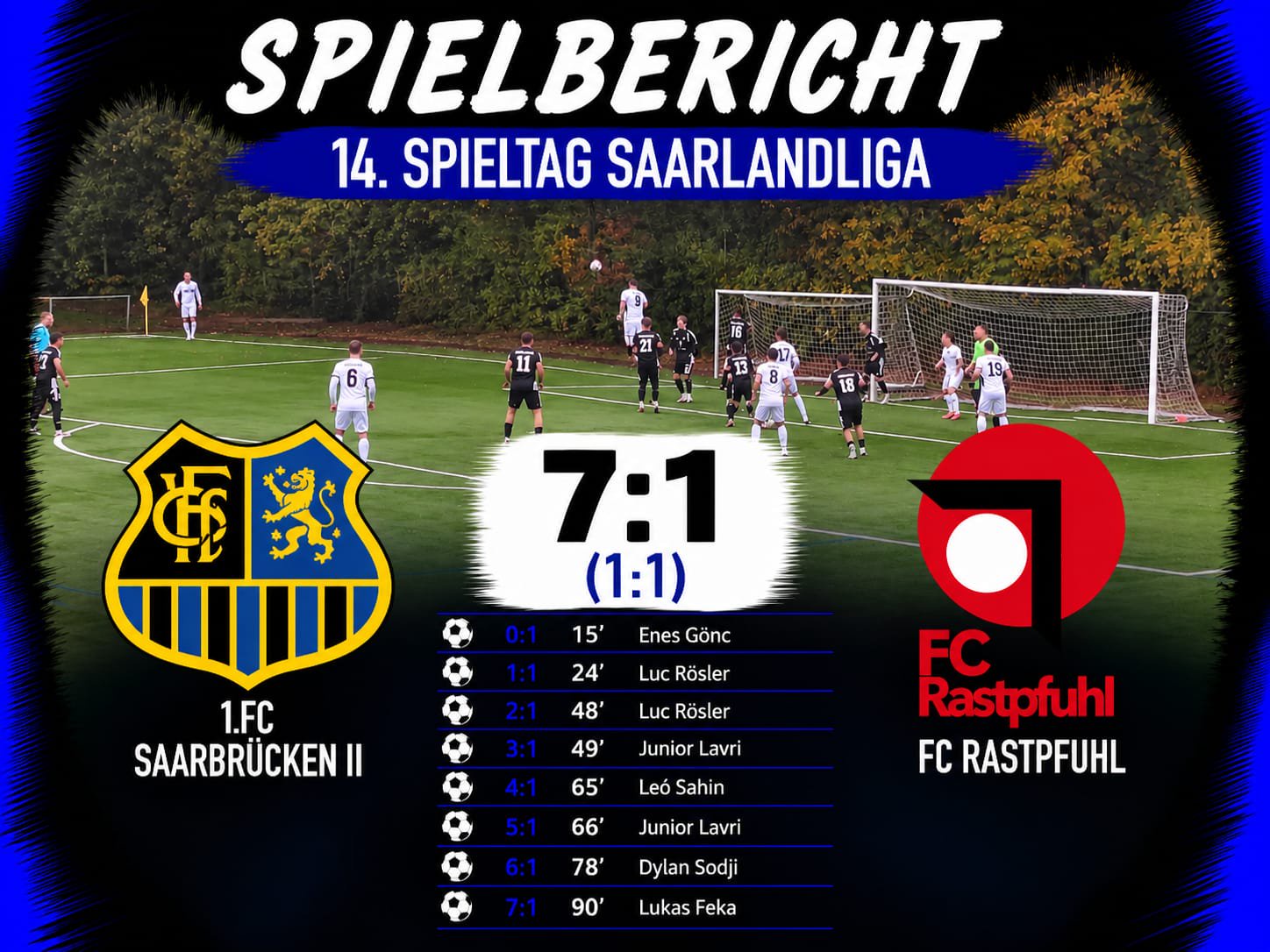 1.FC Saarbrücken II: 14.Spieltag – Schützenfest gegen den Nachbarn!