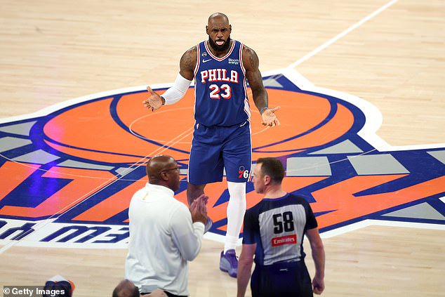 This also marked the first game for LeBron James in a Sixers uniform