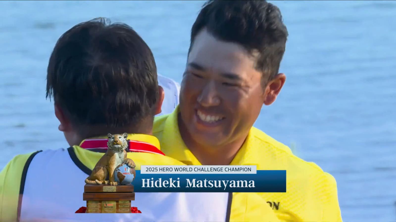 Hideki Matsuyama throws dart to win in playoff at Hero World Challenge