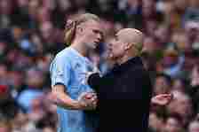 Erling Haaland was not happy at being subbed off early