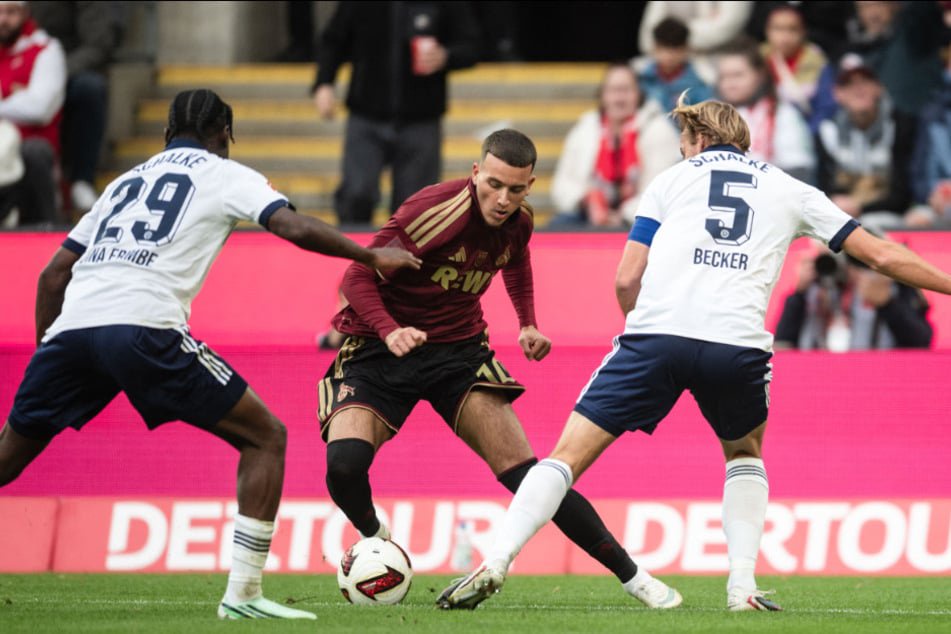 FC-Wunderkind Said El Mala (m.) blieb gegen Schalke 04 weitestgehend blass und unauffällig.