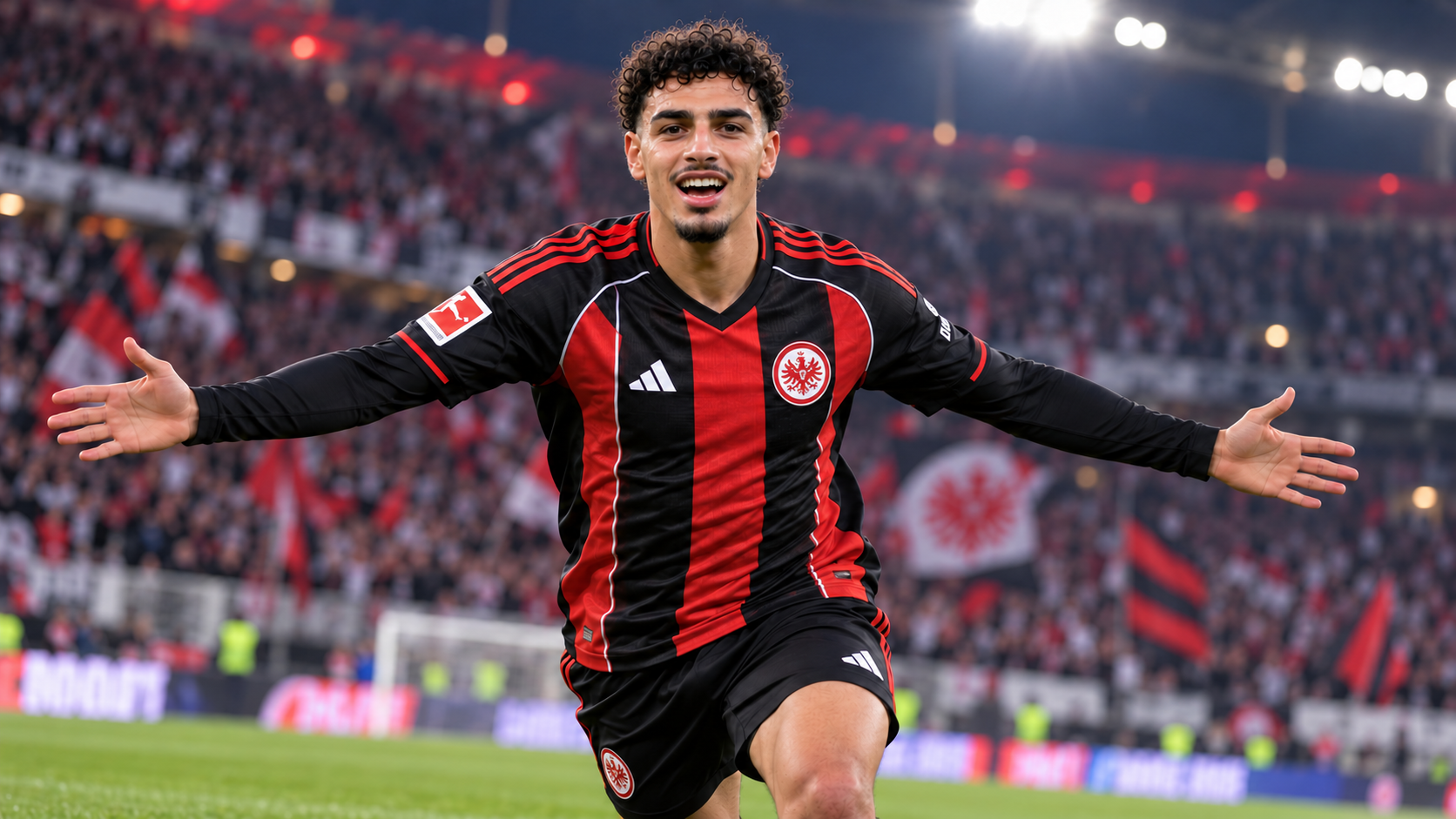 Tottenham scouts watch Younes Ebnoutalib score Frankfurt winner