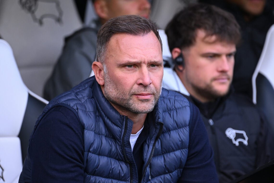 Derby County manager John Eustace