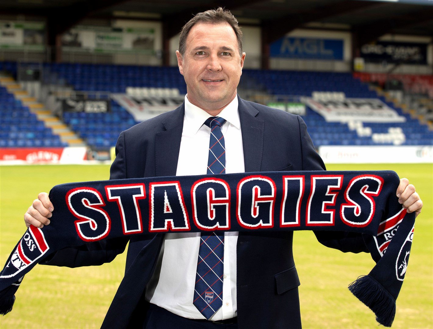 Malky Mackay eventually agreed to become Ross County manager at the third time of asking from chairman Roy MacGregor. Picture: Ken Macpherson