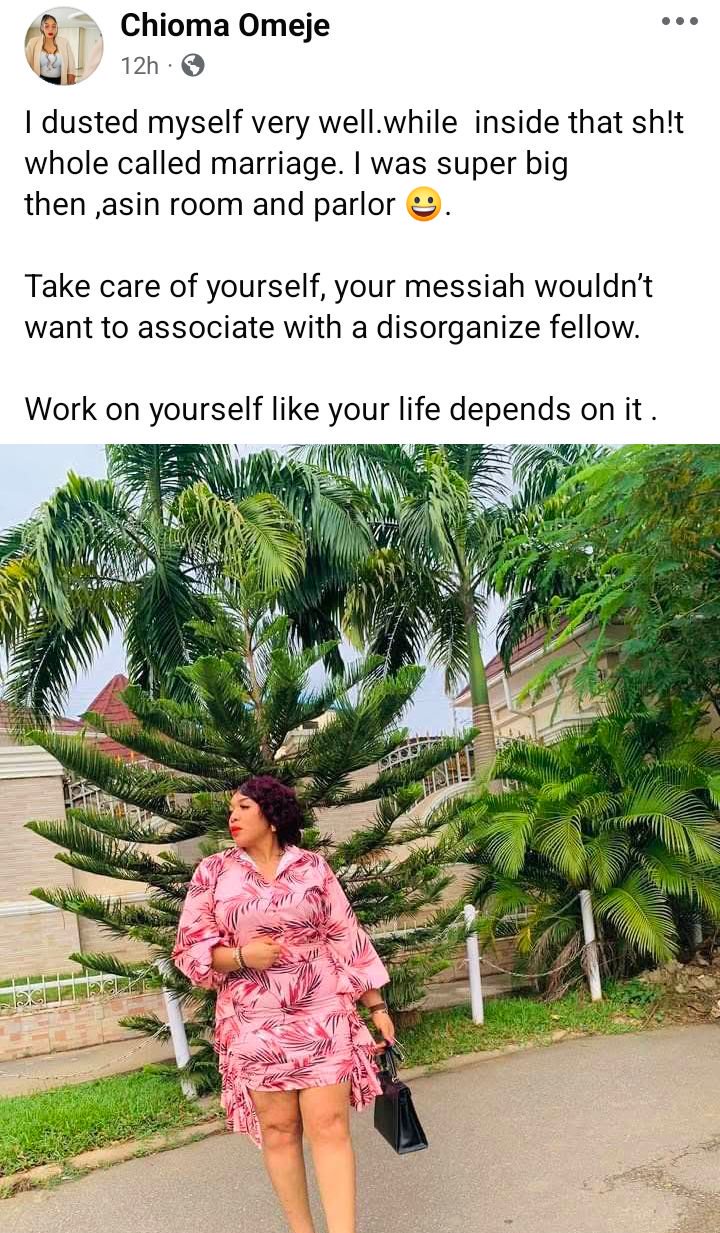 A bad man will show you shege - Nigerian woman writes as she shares her photos during marriage and after divorce