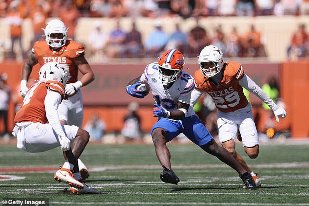 Texas fell to defeat against an unranked opponent, losing 27-24 to the Florida Gators