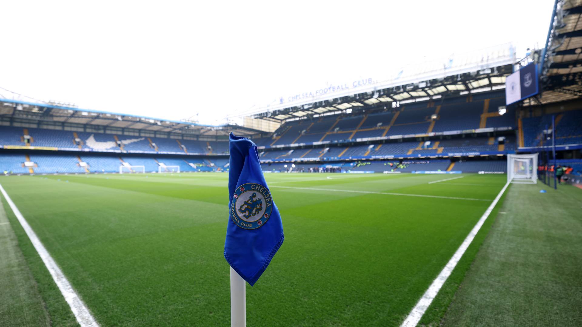 LONDON, ENGLAND - APRIL 26: General view inside the stadium prior to the Premier League match between Chelsea FC and Everton FC at Stamford Bridge on April 26, 2025 in London, England. (Photo by Warren Little/Getty Images)