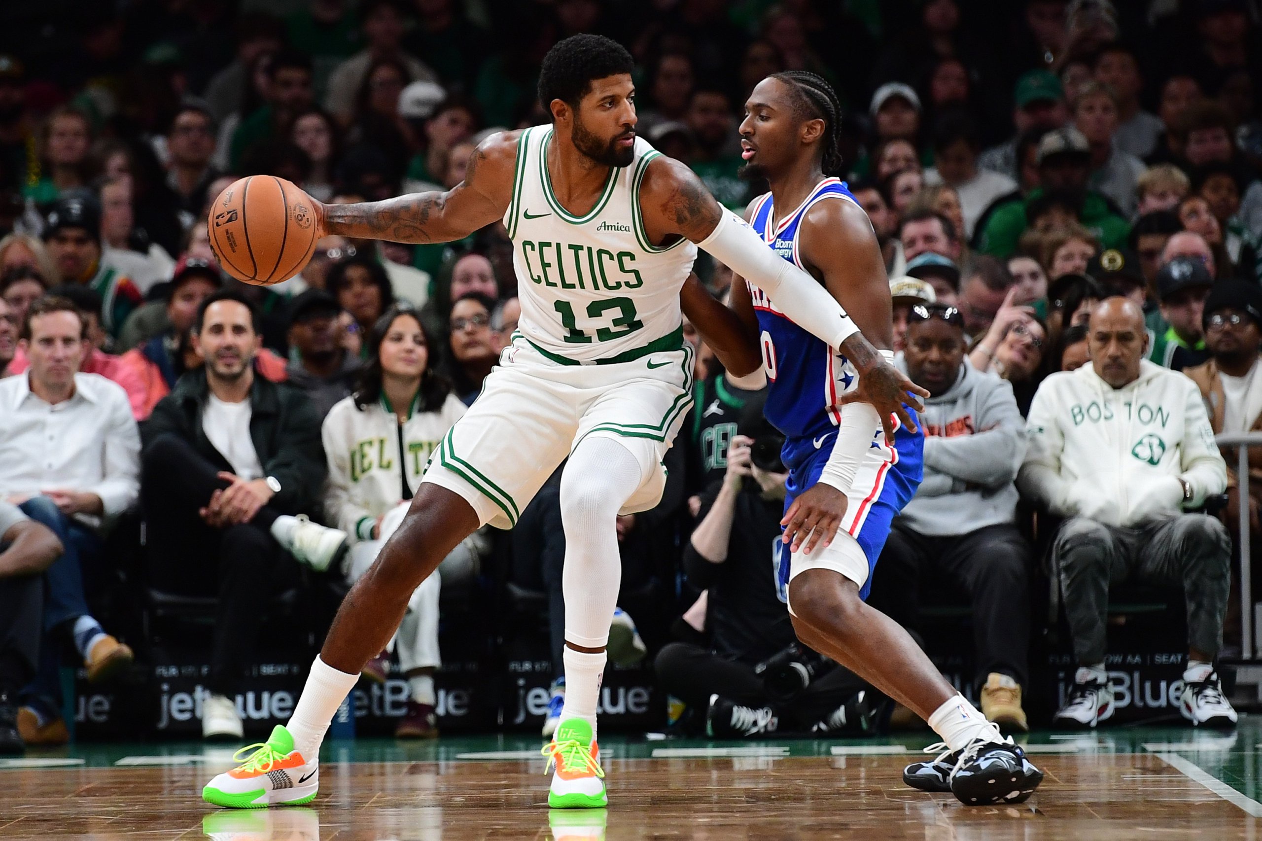 NBA: Preseason-Philadelphia 76ers at Boston Celtics