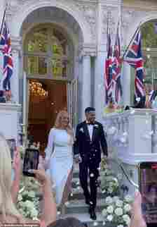 The couple, who got engaged in 2021, married in a Muslim ceremony in January 2022 and had their second legal ceremony at The Londoner Hotel in September last year (pictured)