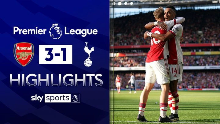 Arsenal 3-1 Tottenham: First-half blitz gives Arsenal memorable derby win  over woeful Spurs | Football News | Sky Sports