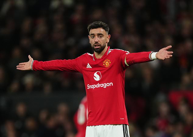 Bruno Fernandes made some headline-making comments in the wake of defeat at Como (Martin Rickett/PA)