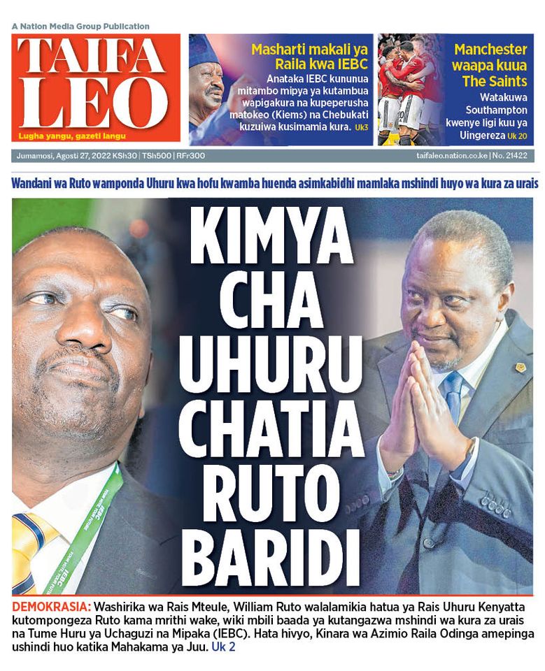 Why Ruto's Inner Cycles Are Worried Over Uhuru's Deep Silence Despite ...