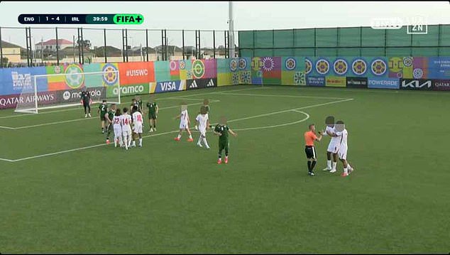 England's Under 15s walked off midway through their World Cup clash with Ireland