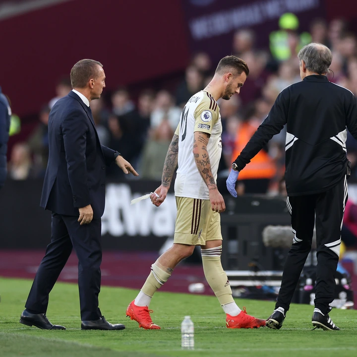 Leicester City star James Maddison forced off with injury during West Ham game as Gareth Southgate fears the midfielder could miss World Cup