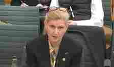 Chairwoman of the Football Association Debbie Hewitt giving evidence to the Digital, Culture, Media and Sport Select Committee