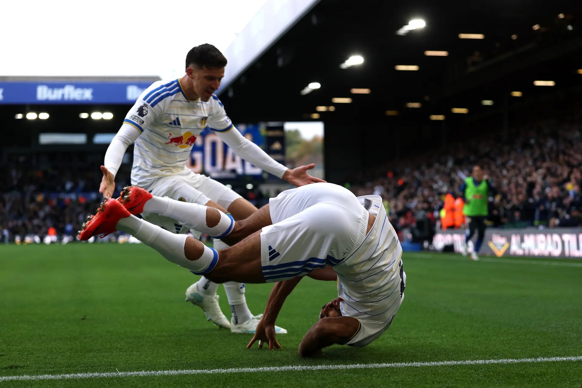Dominic Calvert-Lewin tumbling.