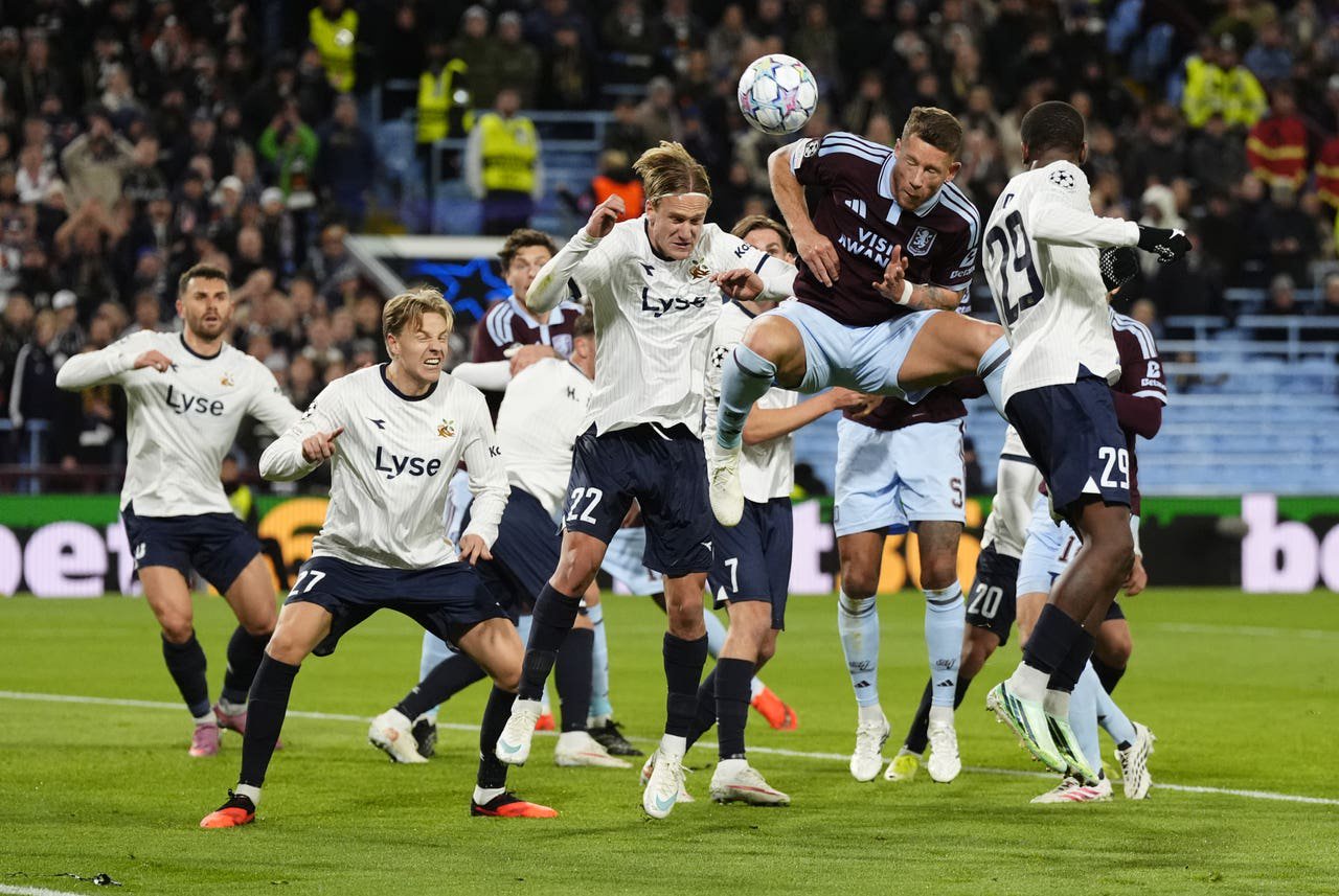 Ross Barkley heads Villa ahead