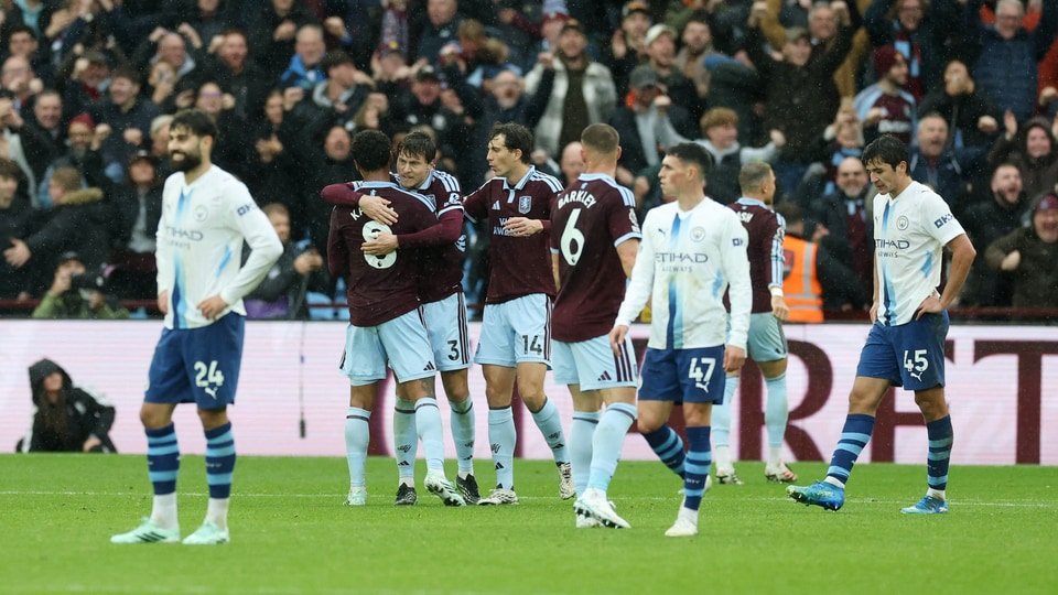 Aston Villa end Manchester City's perfect Premier League start. (Action Images via Reuters)