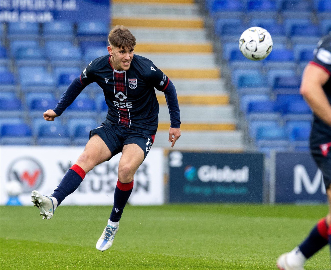 Dylan Smith was the unlikely opening goalscorer for Ross County against Hamilton. Picture: Ken Macpherson