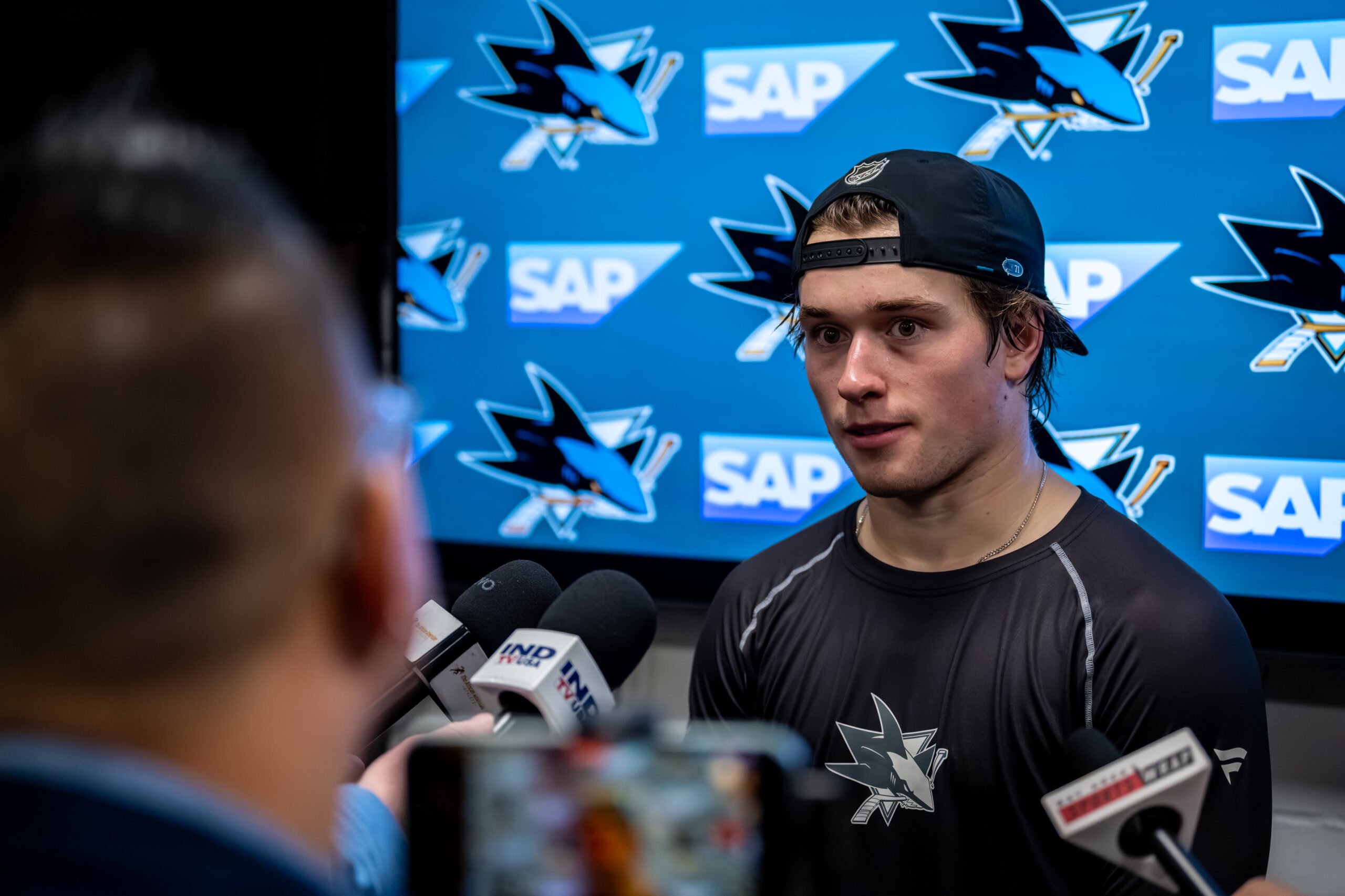 Sharks Locker Room: San Jose Playing “Easy Way”, Trouba Gets “A”, Celebrini Real About Splitting WillMack