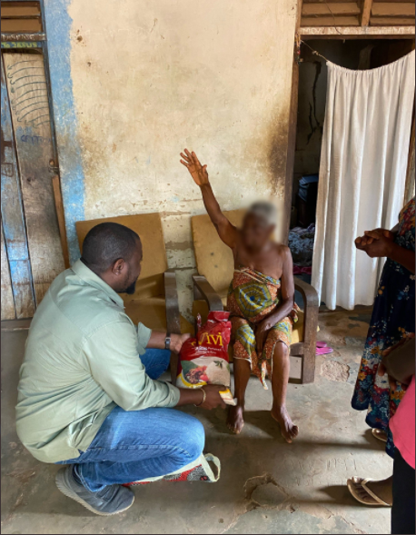 John Dumelo donates to widows on his birthday