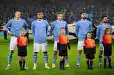 City walked out wearing retro sky blue shirts to continue the tributes to Bell, Summerbee and Lee