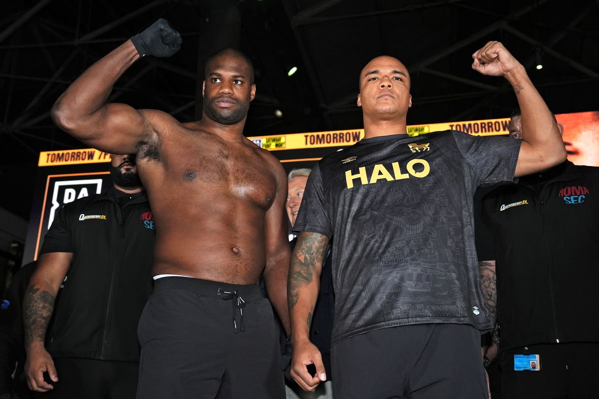 Daniel Dubois and Fabio Wardley face off