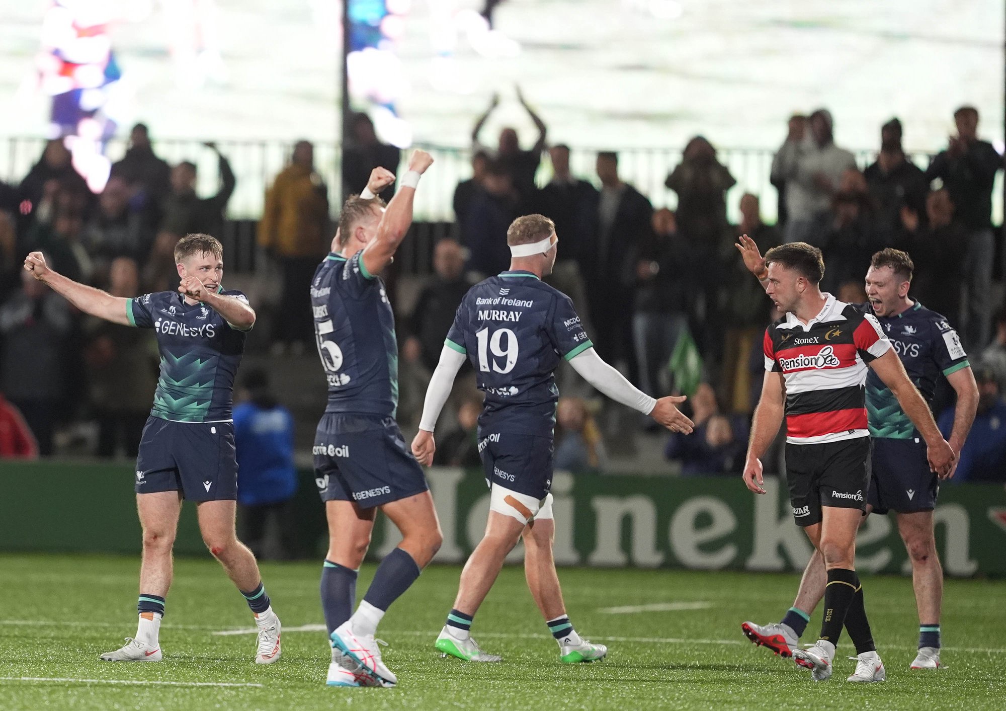 Connacht were winners against Saracens in Galway