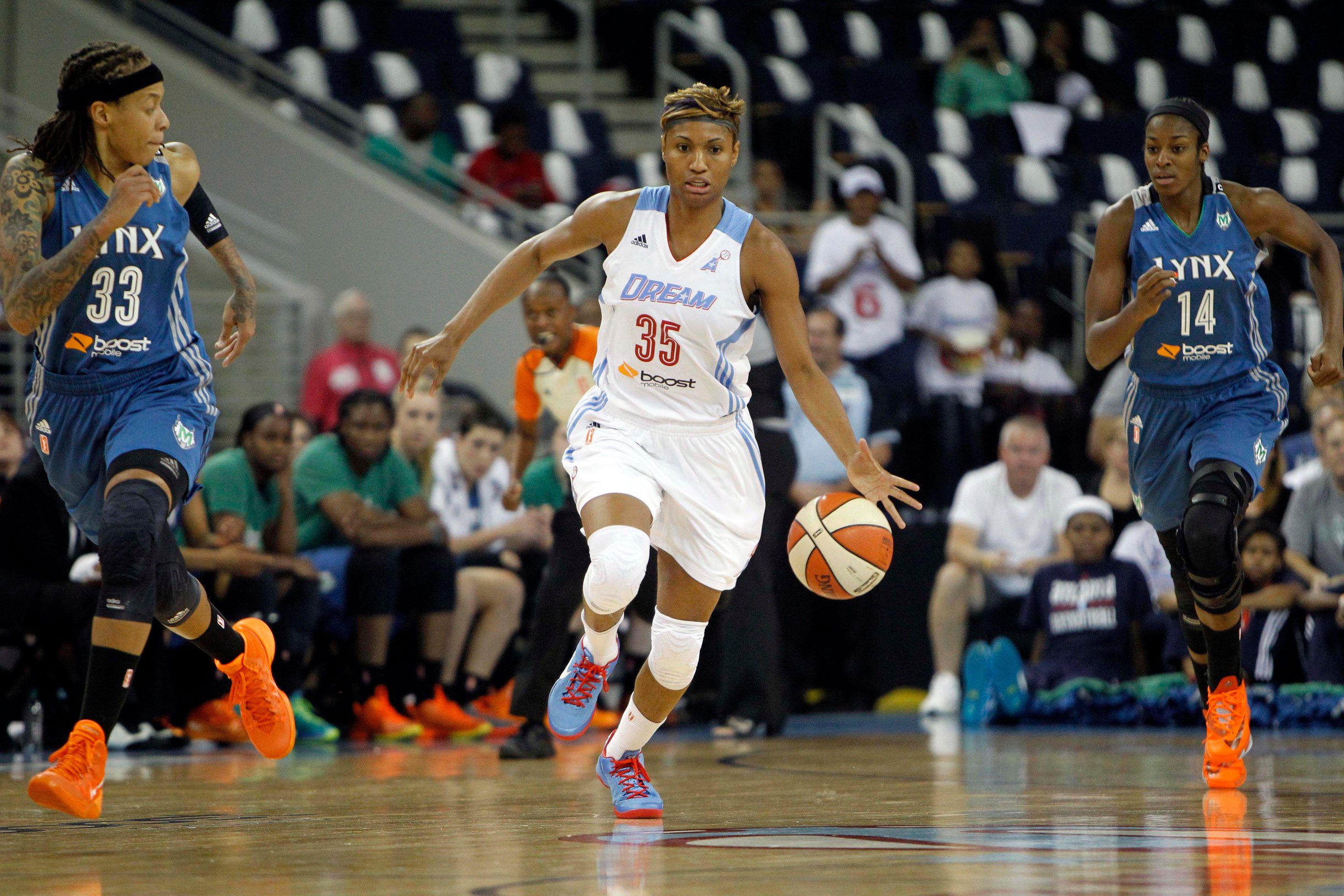 Angel McCoughtry ranks No. 1 all-time in career usage percentage.