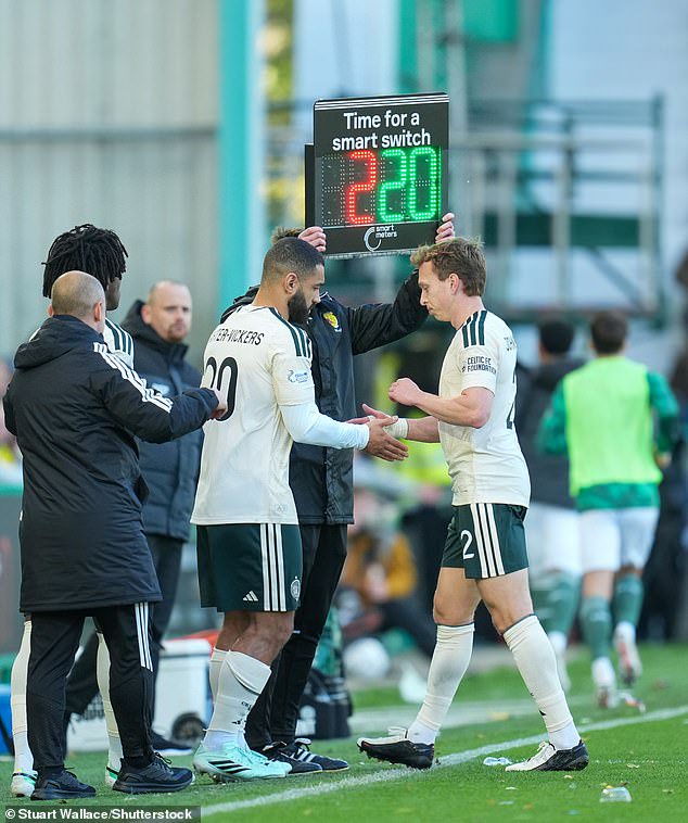 Alistair Johnston made his comeback from injury but, worryingly, had to be subbed off again