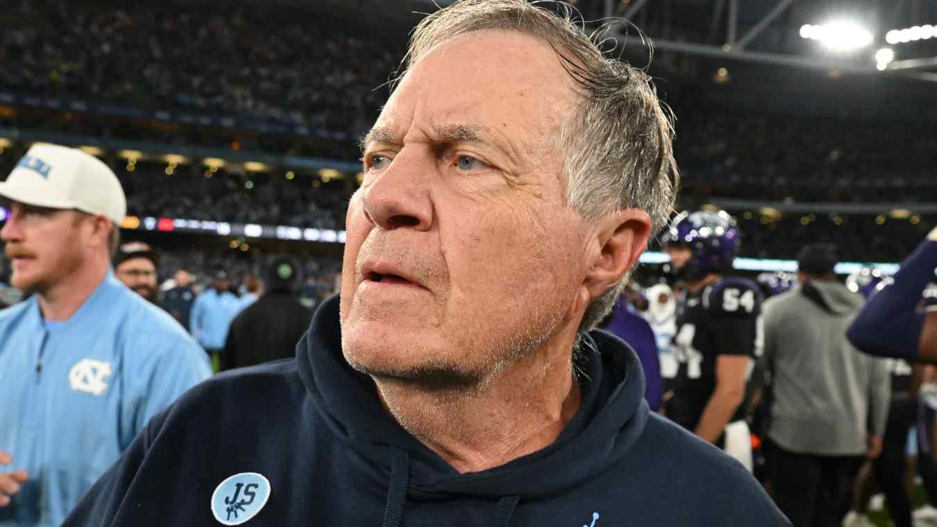 Bill Belichick, head coach of the University of North Carolina Tar Heels. Could he be pursued by the Dallas Cowboys?
