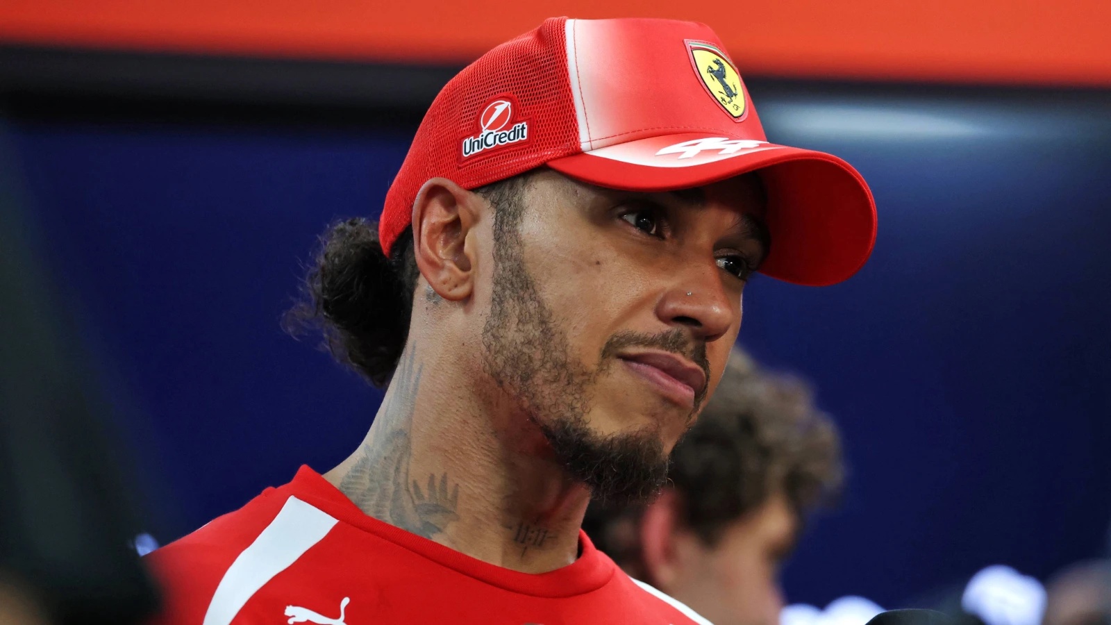 Lewis Hamilton (GBR) Scuderia Ferrari with the media. 10.10.2026. Formula 1 World Championship, Rd 17, Singapore Grand Prix, Marina Bay Street Circuit, Singapore, Sprint and Qualifying.