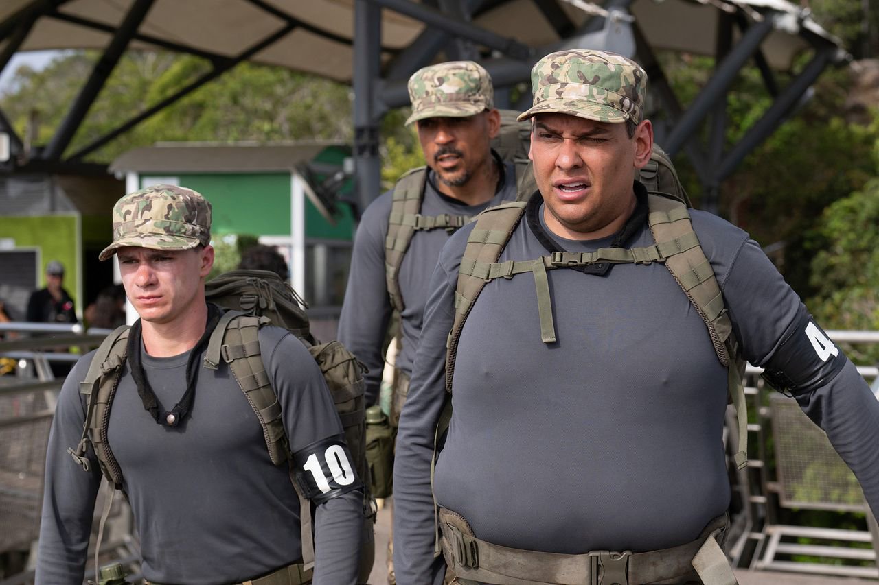 Maxim Naumov, Matt Barnes and George Santos on ‘Special Forces’Credit: FOX/Getty